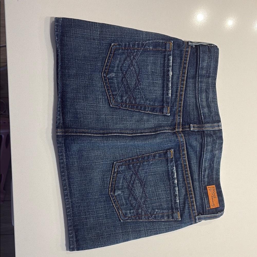 Citizens Of Humanity Blue Denim Mini Skirt - Picture 2 of 5